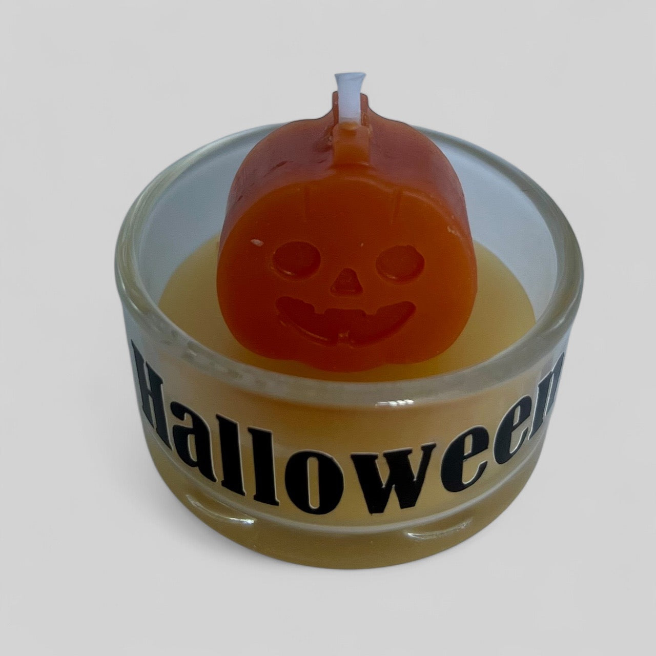 Halloween-Themed Beeswax Tealight Candle