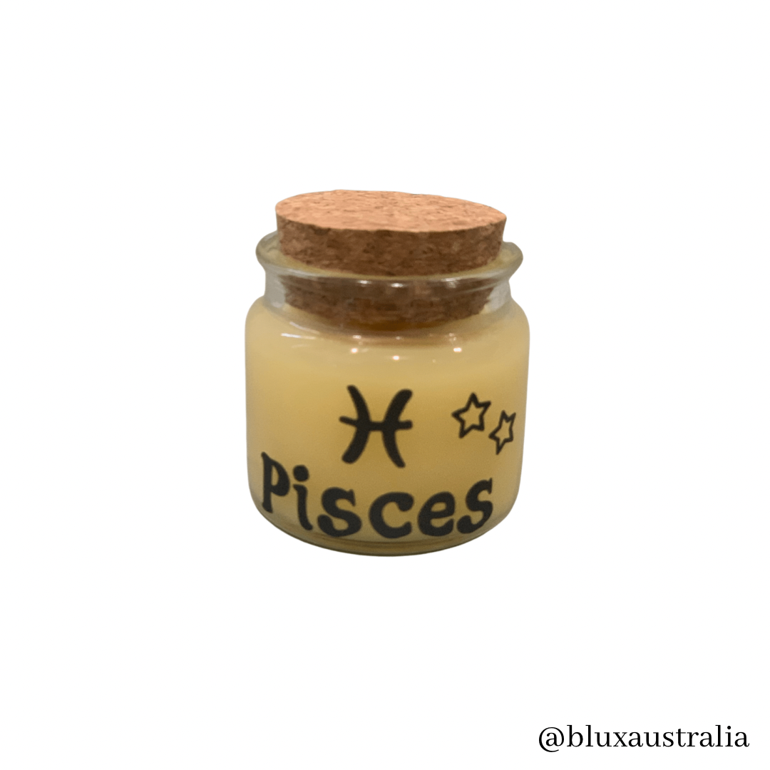 Small Scented Beeswax Candle - Horoscope Signs Collection