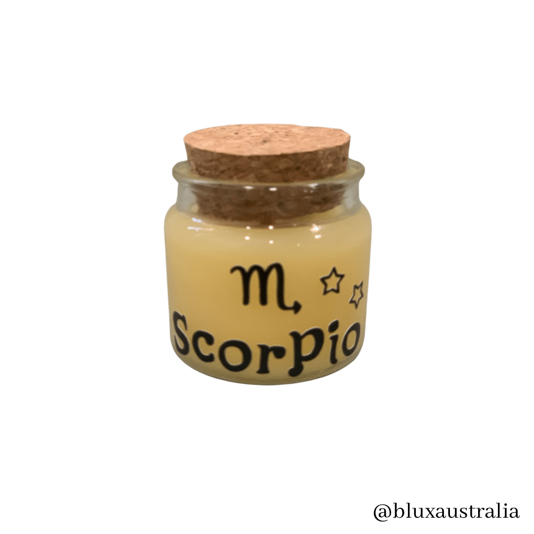 Small Scented Beeswax Candle - Horoscope Signs Collection