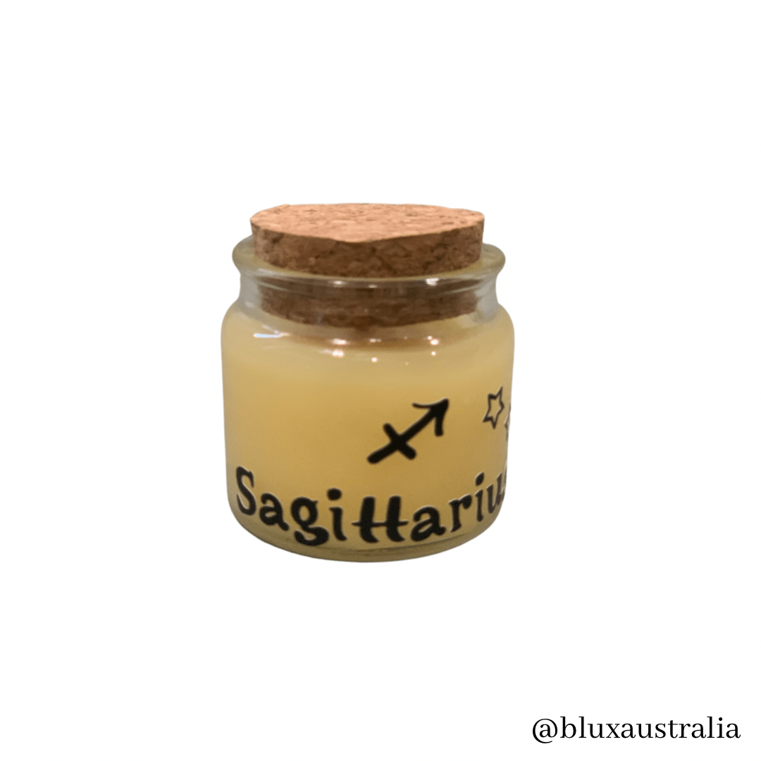 Small Scented Beeswax Candle - Horoscope Signs Collection