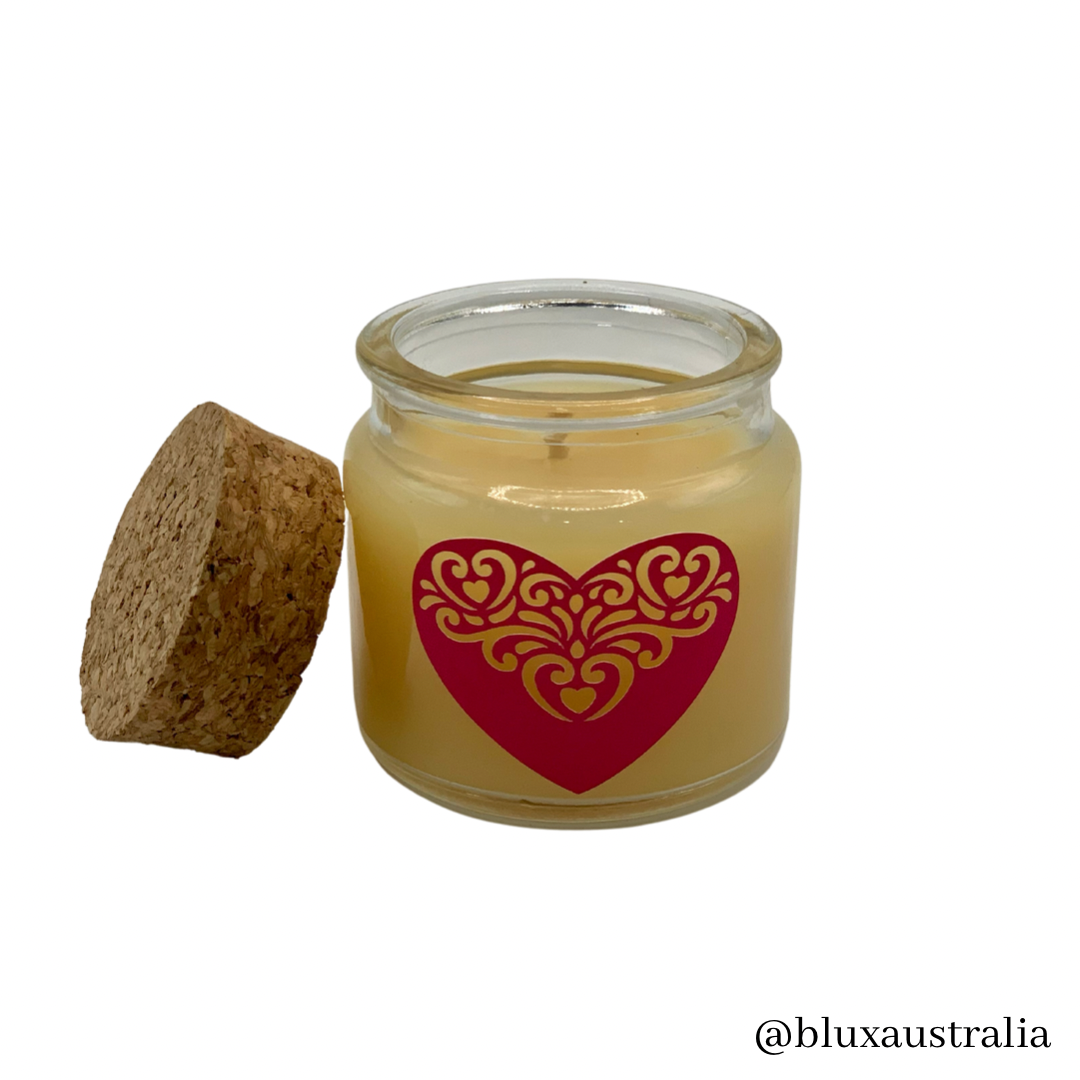 Small Scented Beeswax Candle - Love Collection